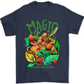 Magic Mushrooms Drugs LSD Acid Trip Mens T-Shirt Cotton Gildan Navy Blue