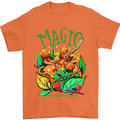 Magic Mushrooms Drugs LSD Acid Trip Mens T-Shirt Cotton Gildan Orange