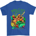 Magic Mushrooms Drugs LSD Acid Trip Mens T-Shirt Cotton Gildan Royal Blue