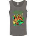 Magic Mushrooms Drugs LSD Acid Trip Mens Vest Tank Top Charcoal