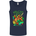 Magic Mushrooms Drugs LSD Acid Trip Mens Vest Tank Top Navy Blue