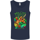 Magic Mushrooms Drugs LSD Acid Trip Mens Vest Tank Top Navy Blue