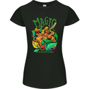 Magic Mushrooms Drugs LSD Acid Trip Womens Petite Cut T-Shirt Black