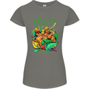 Magic Mushrooms Drugs LSD Acid Trip Womens Petite Cut T-Shirt Charcoal