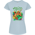 Magic Mushrooms Drugs LSD Acid Trip Womens Petite Cut T-Shirt Light Blue