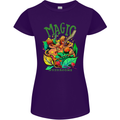 Magic Mushrooms Drugs LSD Acid Trip Womens Petite Cut T-Shirt Purple