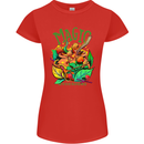 Magic Mushrooms Drugs LSD Acid Trip Womens Petite Cut T-Shirt Red