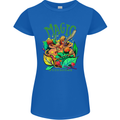 Magic Mushrooms Drugs LSD Acid Trip Womens Petite Cut T-Shirt Royal Blue