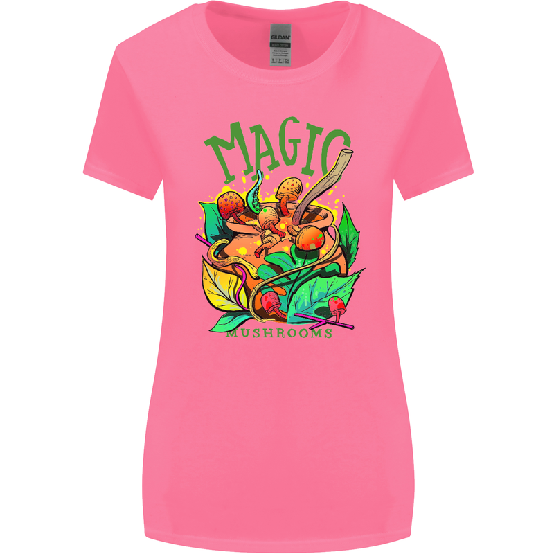 Magic Mushrooms Drugs LSD Acid Trip Womens Wider Cut T-Shirt Azalea