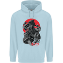 Magic Mushrooms Weed Japanese Alien Childrens Kids Hoodie Light Blue