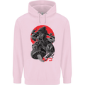 Magic Mushrooms Weed Japanese Alien Childrens Kids Hoodie Light Pink