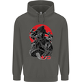 Magic Mushrooms Weed Japanese Alien Childrens Kids Hoodie Storm Grey