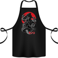 Magic Mushrooms Weed Japanese Alien Cotton Apron 100% Organic Black
