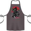 Magic Mushrooms Weed Japanese Alien Cotton Apron 100% Organic Dark Grey
