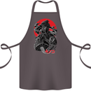 Magic Mushrooms Weed Japanese Alien Cotton Apron 100% Organic Dark Grey
