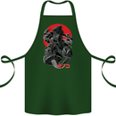 Magic Mushrooms Weed Japanese Alien Cotton Apron 100% Organic Forest Green