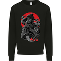 Magic Mushrooms Weed Japanese Alien Kids Sweatshirt Jumper Black
