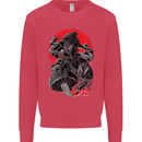 Magic Mushrooms Weed Japanese Alien Kids Sweatshirt Jumper Heliconia