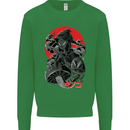 Magic Mushrooms Weed Japanese Alien Kids Sweatshirt Jumper Irish Green