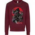 Magic Mushrooms Weed Japanese Alien Kids Sweatshirt Jumper Maroon