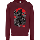 Magic Mushrooms Weed Japanese Alien Kids Sweatshirt Jumper Maroon