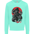 Magic Mushrooms Weed Japanese Alien Kids Sweatshirt Jumper Peppermint