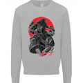 Magic Mushrooms Weed Japanese Alien Kids Sweatshirt Jumper Sports Grey
