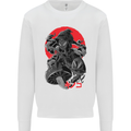 Magic Mushrooms Weed Japanese Alien Kids Sweatshirt Jumper White