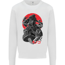 Magic Mushrooms Weed Japanese Alien Kids Sweatshirt Jumper White