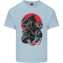 Magic Mushrooms Weed Japanese Alien Kids T-Shirt Childrens Light Blue