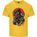 Magic Mushrooms Weed Japanese Alien Kids T-Shirt Childrens Yellow