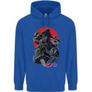 Magic Mushrooms Weed Japanese Alien Mens 80% Cotton Hoodie Royal Blue
