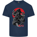 Magic Mushrooms Weed Japanese Alien Mens Cotton T-Shirt Tee Top Navy Blue