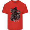Magic Mushrooms Weed Japanese Alien Mens Cotton T-Shirt Tee Top Red