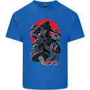 Magic Mushrooms Weed Japanese Alien Mens Cotton T-Shirt Tee Top Royal Blue