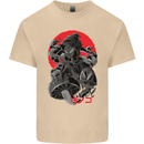 Magic Mushrooms Weed Japanese Alien Mens Cotton T-Shirt Tee Top Sand