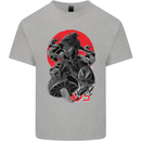 Magic Mushrooms Weed Japanese Alien Mens Cotton T-Shirt Tee Top Sports Grey