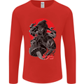 Magic Mushrooms Weed Japanese Alien Mens Long Sleeve T-Shirt Red