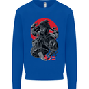 Magic Mushrooms Weed Japanese Alien Mens Sweatshirt Jumper Royal Blue