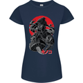 Magic Mushrooms Weed Japanese Alien Womens Petite Cut T-Shirt Navy Blue