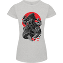 Magic Mushrooms Weed Japanese Alien Womens Petite Cut T-Shirt Sports Grey