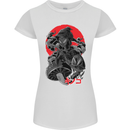 Magic Mushrooms Weed Japanese Alien Womens Petite Cut T-Shirt White