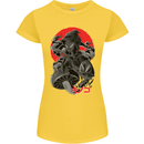 Magic Mushrooms Weed Japanese Alien Womens Petite Cut T-Shirt Yellow