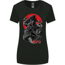 Magic Mushrooms Weed Japanese Alien Womens Wider Cut T-Shirt Black