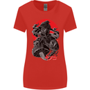 Magic Mushrooms Weed Japanese Alien Womens Wider Cut T-Shirt Red