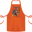 Magical Ramen Noodles Witch Halloween Cotton Apron 100% Organic Orange
