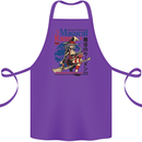 Magical Ramen Noodles Witch Halloween Cotton Apron 100% Organic Purple