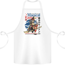 Magical Ramen Noodles Witch Halloween Cotton Apron 100% Organic White