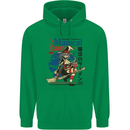 Magical Ramen Noodles Witch Halloween Mens 80% Cotton Hoodie Irish Green