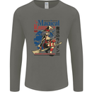 Magical Ramen Noodles Witch Halloween Mens Long Sleeve T-Shirt Charcoal